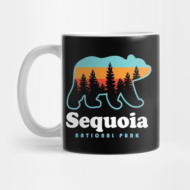 Sequoia National Park Bear Retro California by PodDesignShop